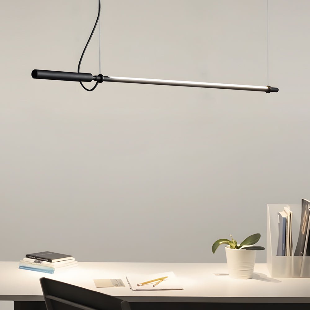 FENWICK 47.2-IN MODERN BLACK ACRYLIC LINEAR LIGHTING PENDANT