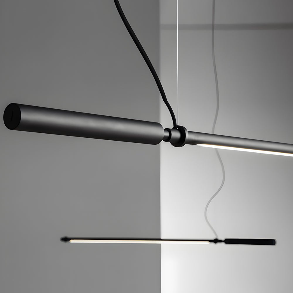 FENWICK 47.2-IN MODERN BLACK ACRYLIC LINEAR LIGHTING PENDANT