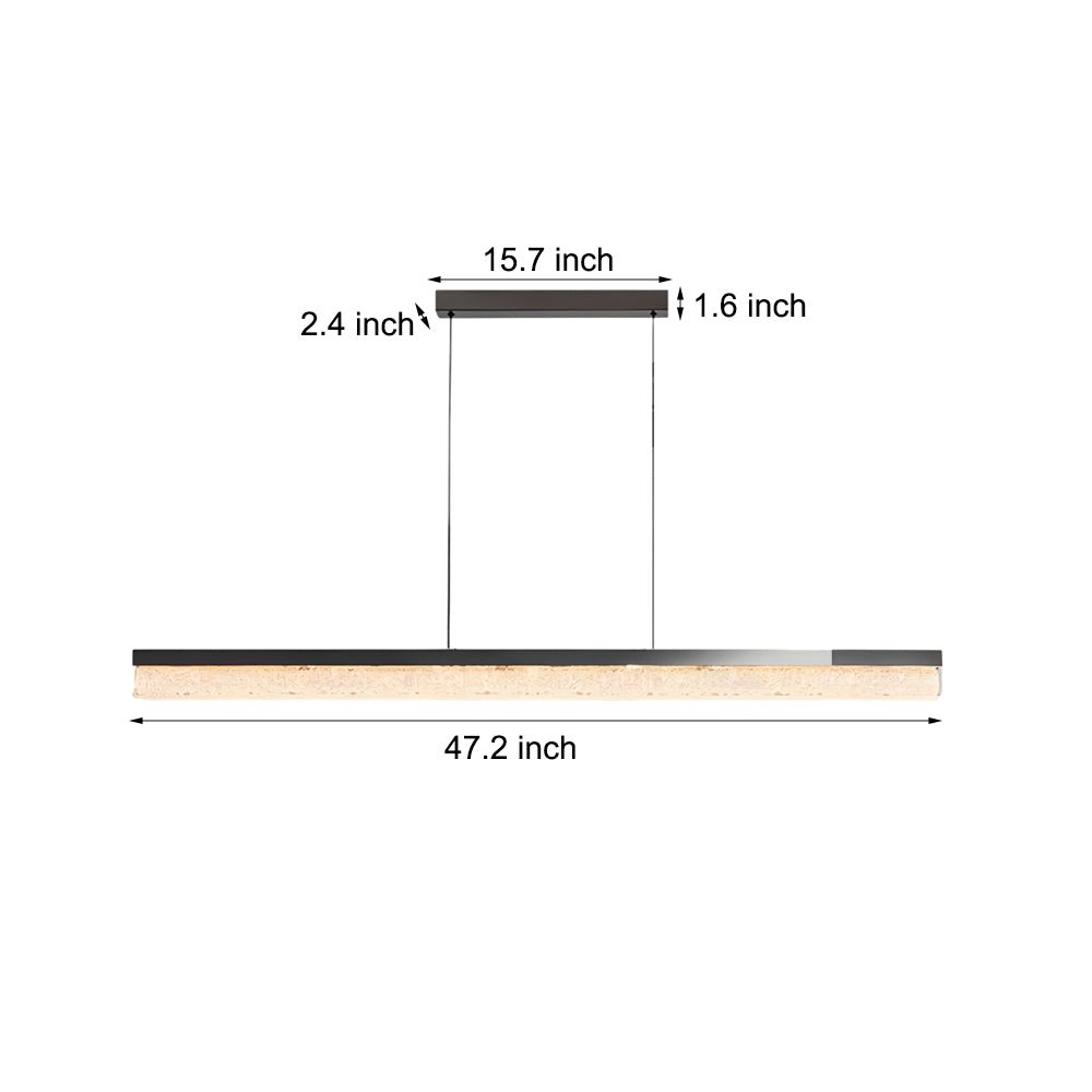 WINTHORPE 47.24'' SINGLE-LIGHT DIMMABLE ISLAND PENDANT IN BLACK BRONZE
