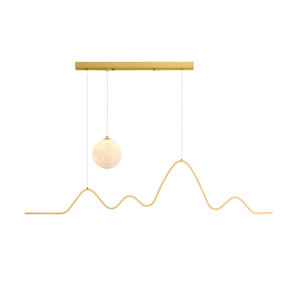 WINTHORPE WAVING MOONLIGHT KITCHEN ISLAND PENDANT