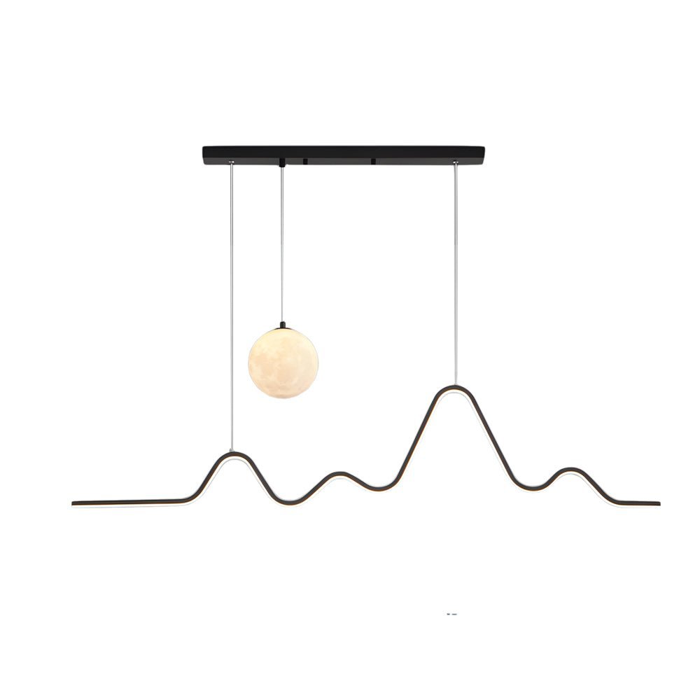 WINTHORPE WAVING MOONLIGHT KITCHEN ISLAND PENDANT