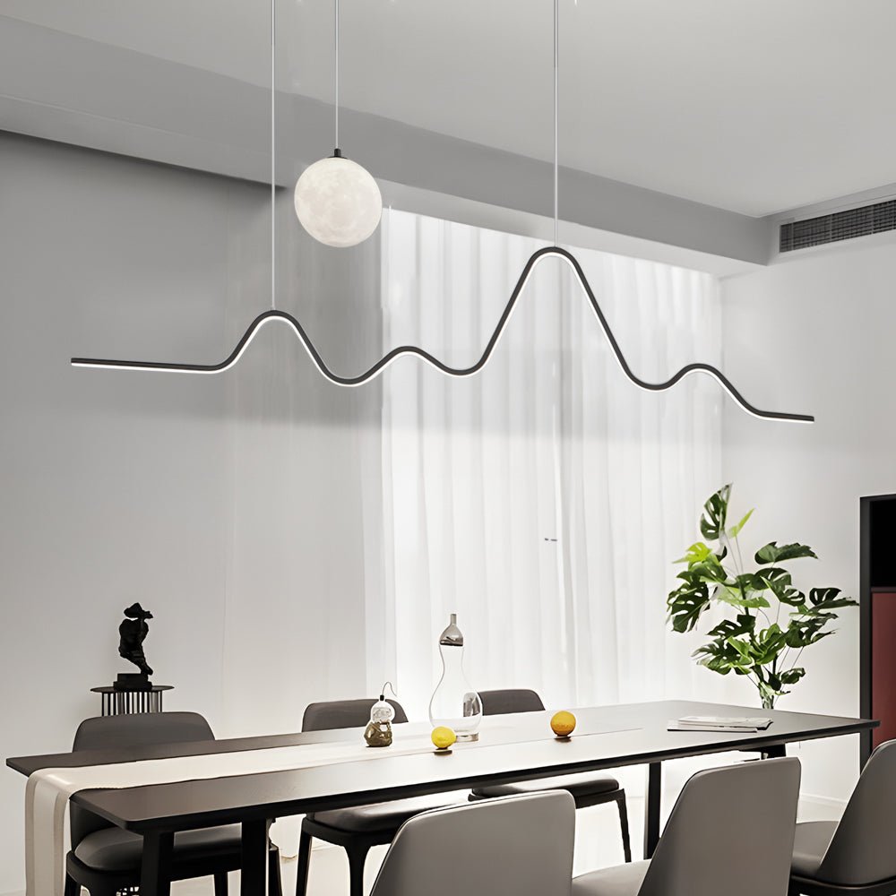 WINTHORPE WAVING MOONLIGHT KITCHEN ISLAND PENDANT