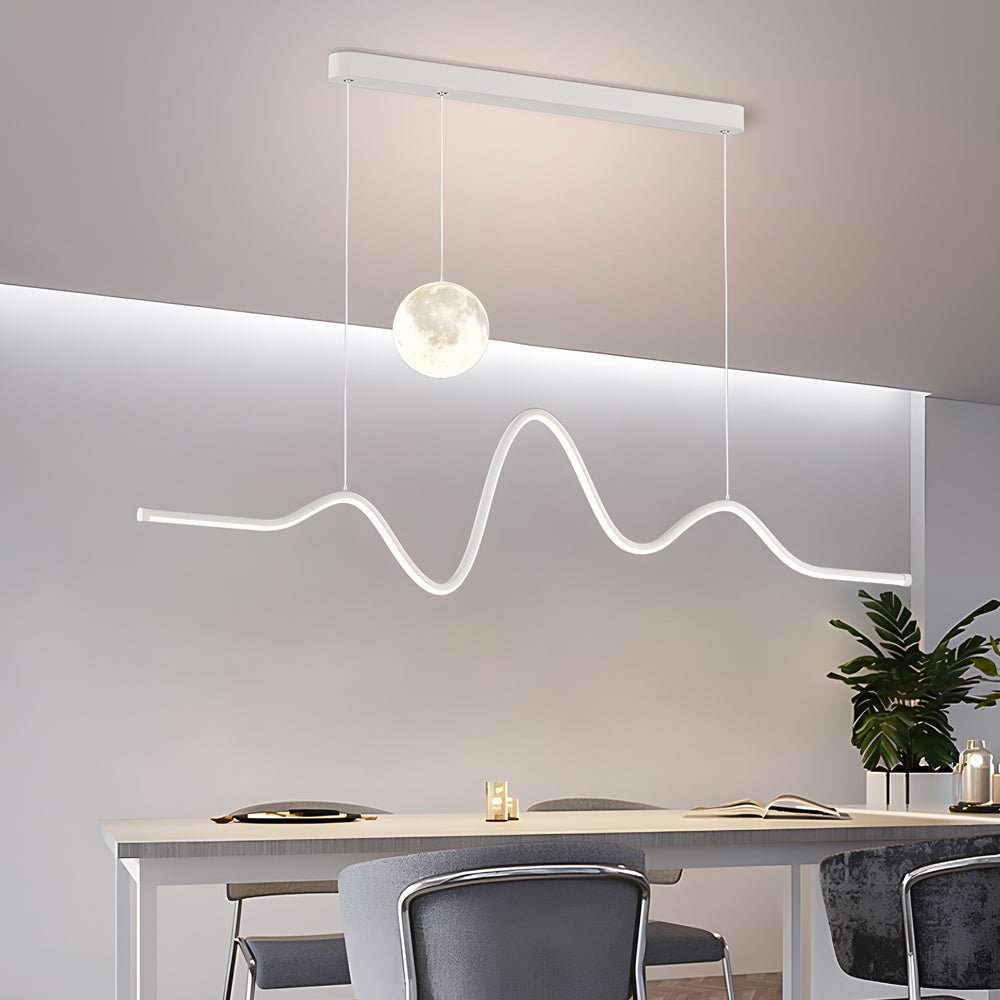 WINTHORPE WAVING MOONLIGHT KITCHEN ISLAND PENDANT