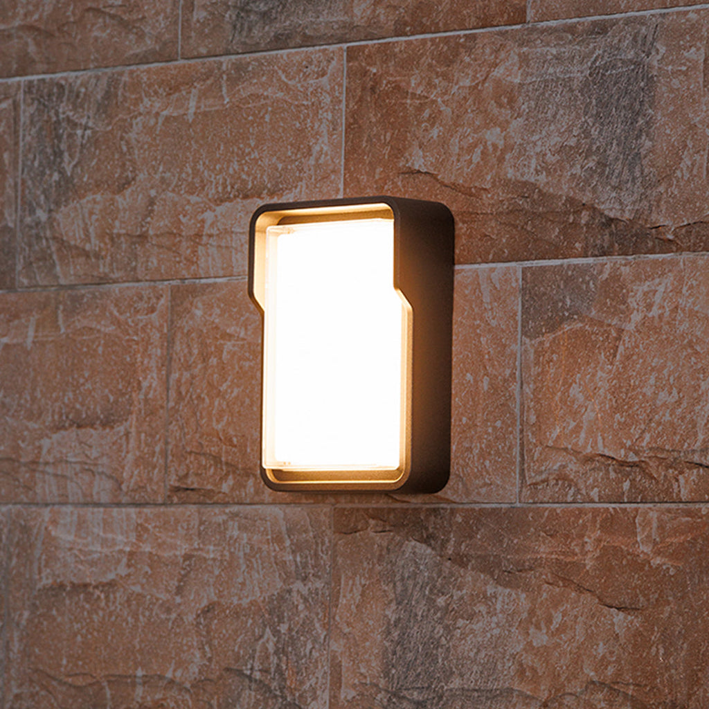 FENWICK SQUARE LED OUTDOOR LANTERN, WEATHER-RESISTANT AMBIENCE LIGHT