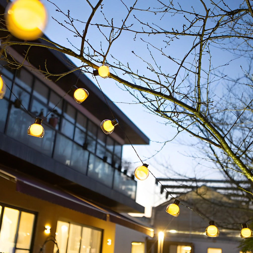 WINTERBORNE SOLAR-POWERED LED STRING LIGHTS WITH USB CHARGING