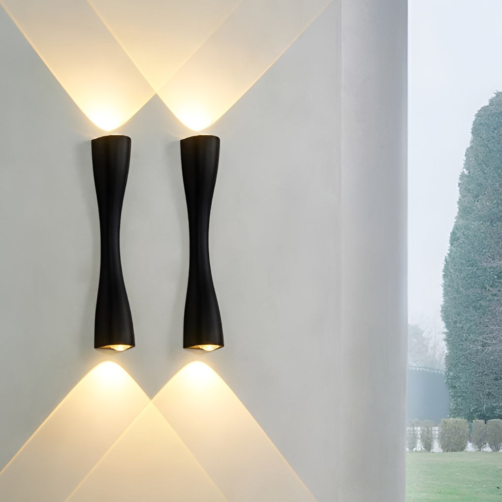 WINTERBOURNE CHROMED LED DUAL-FACING WALL LANTERN