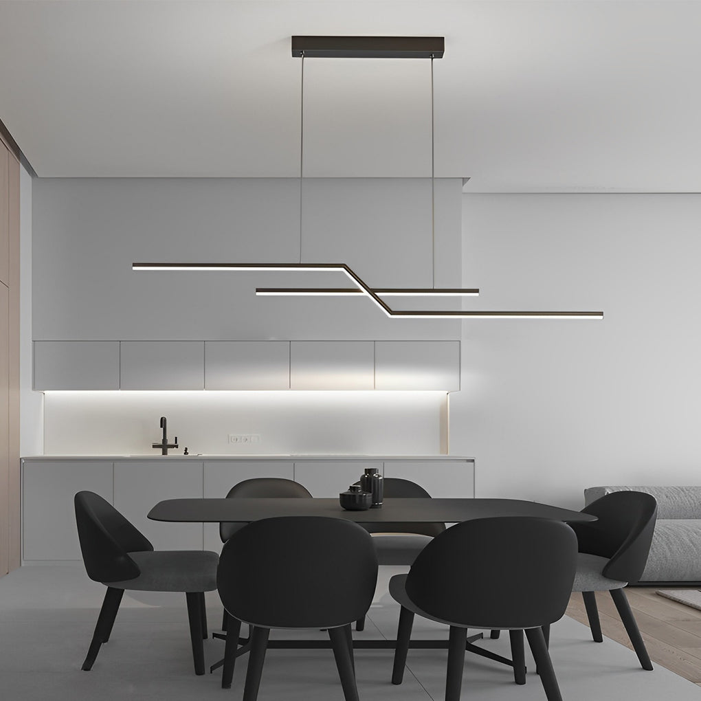 FENWICK MODERN LINEAR DIMMING CHANDELIER