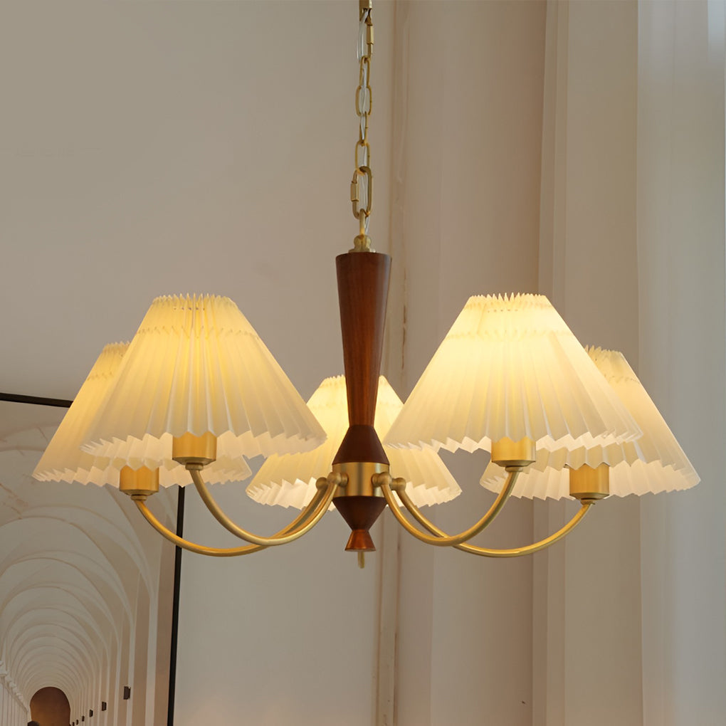 BRAMBLETON TRIPLE GATHERED LAMP SHADE CHANDELIER WITH 12W LED