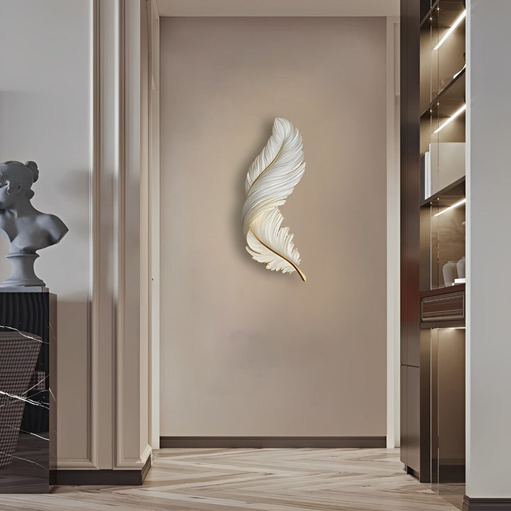 WHIMSY PLUME REMOTE CONTROLLED LED WALL SCONCE