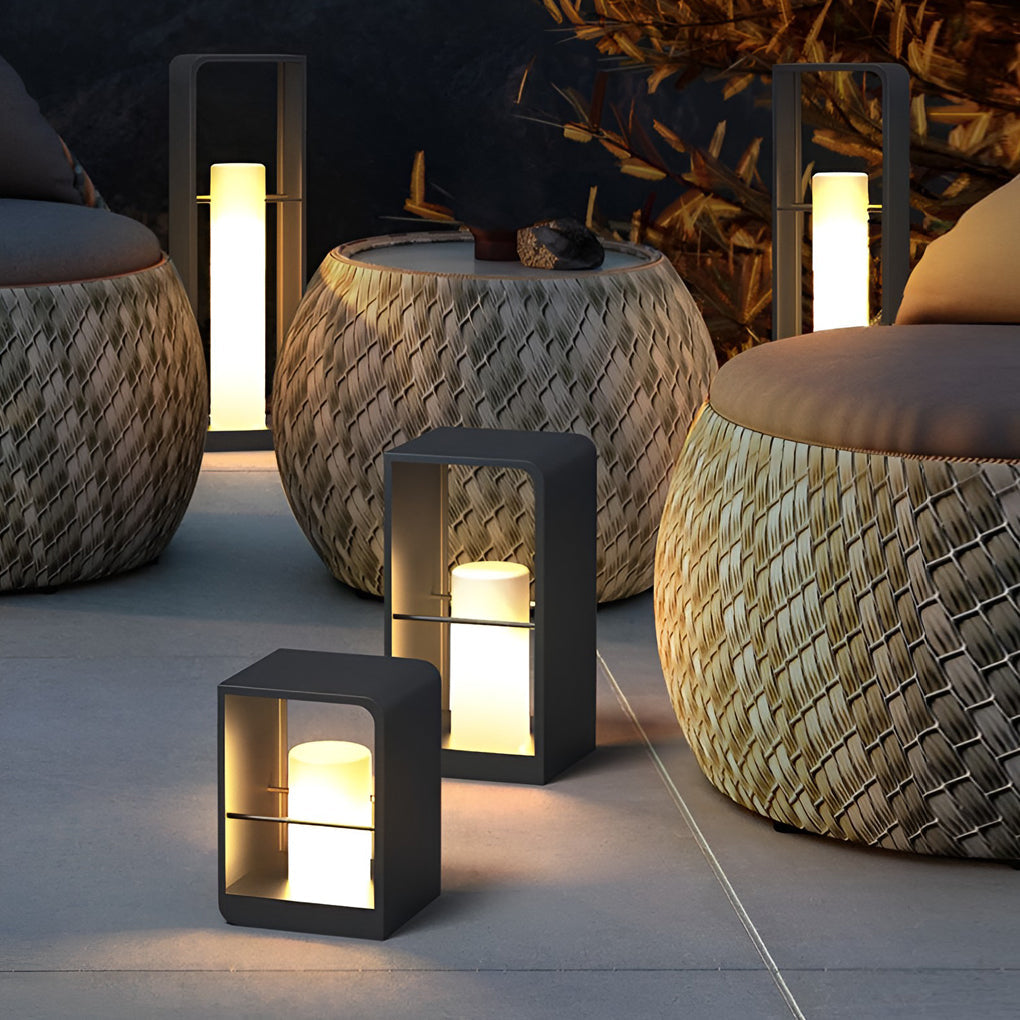 WINCHESTER RECTANGULAR AQUA-LUXE SOLAR LANTERN