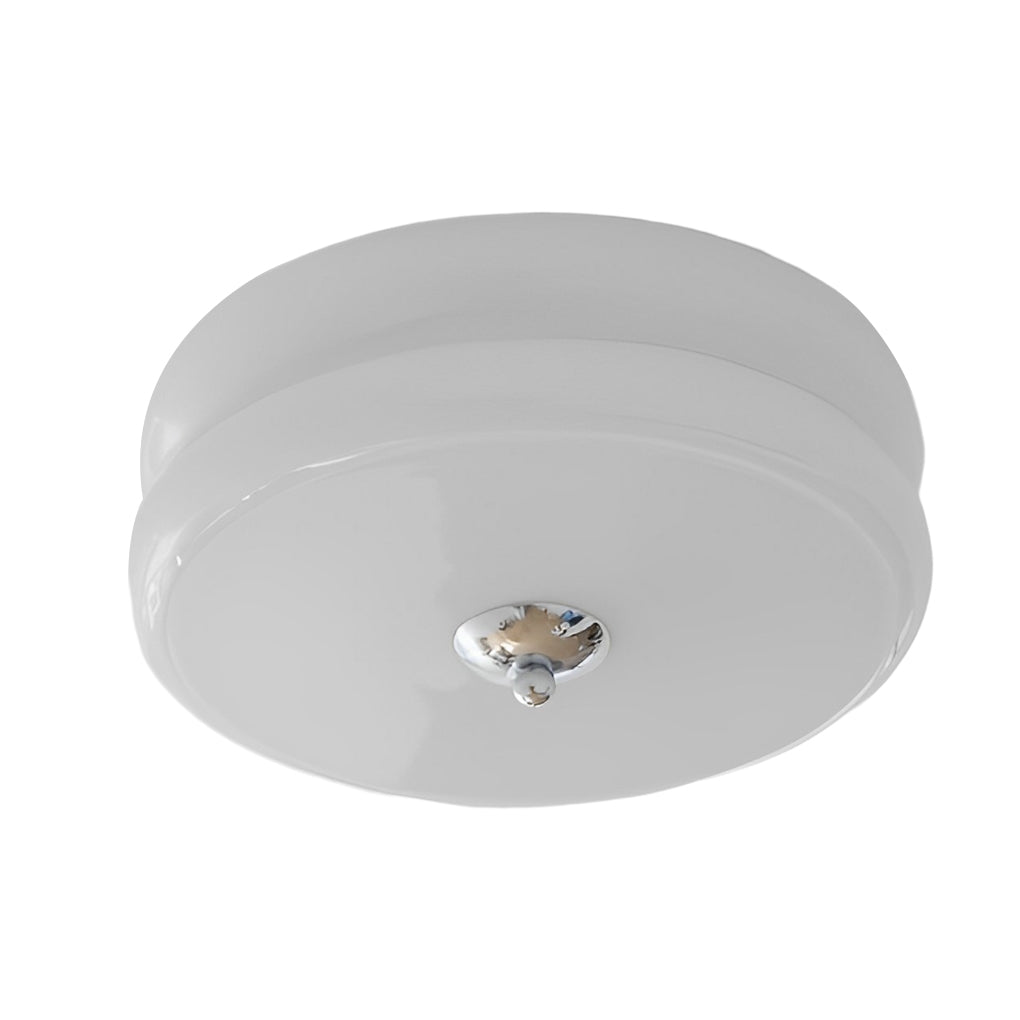 WINTERBOURNE ROUND GLASS LED CEILING LANTERN WITH DIMMING CONTROL