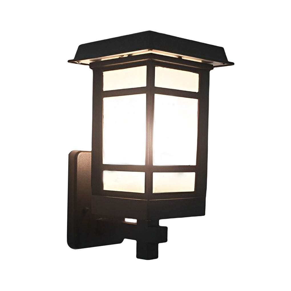RAVENSDALE MATTE BLACK OUTDOOR LED WALL SCONCE WITH WATERPROOF GLASS