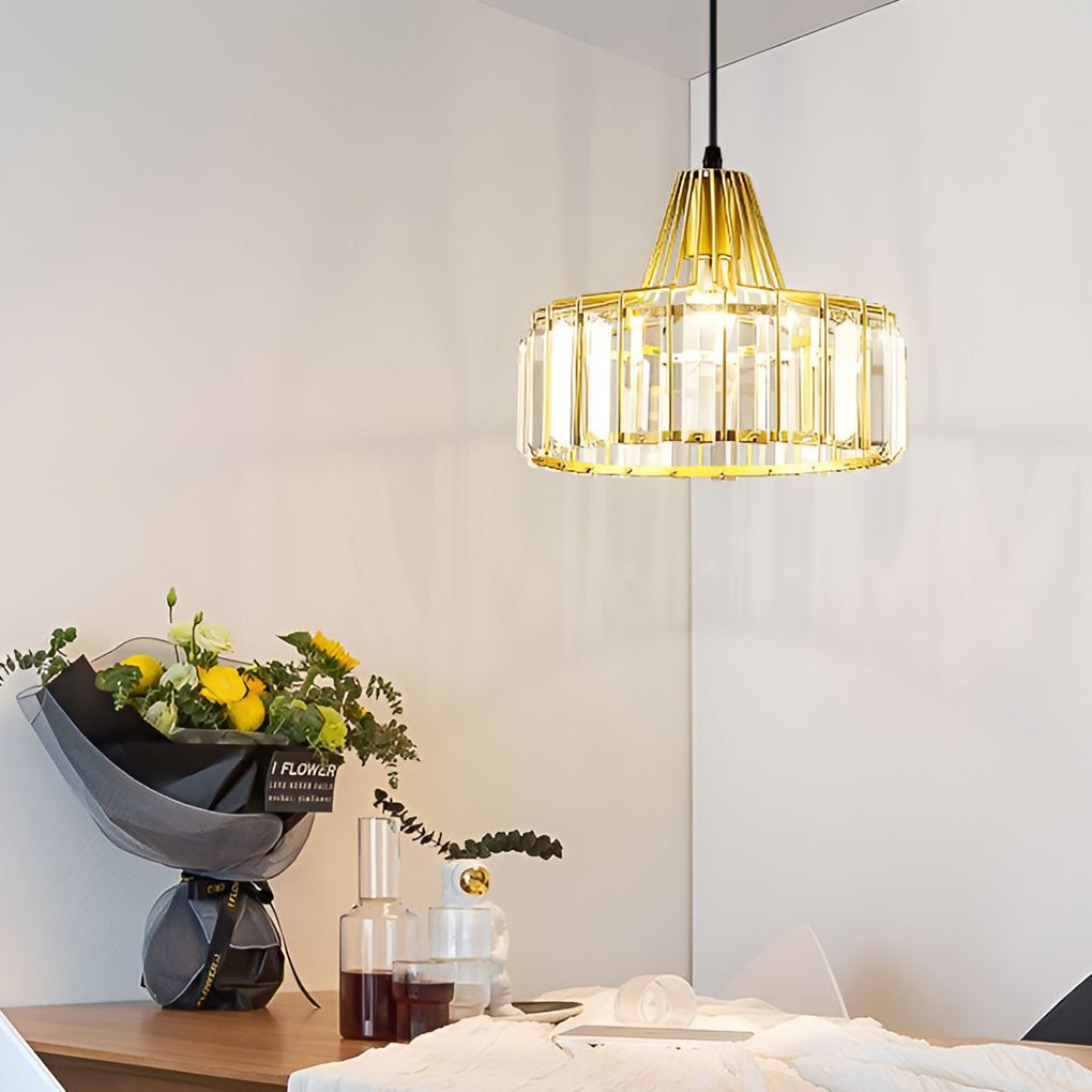 RIVINGTON DRUM CRYSTAL HANGING LUMINAIRE
