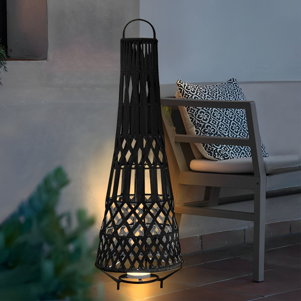 RAVENSTONE WROUGHT IRON TRIBAL GARDEN LANTERN