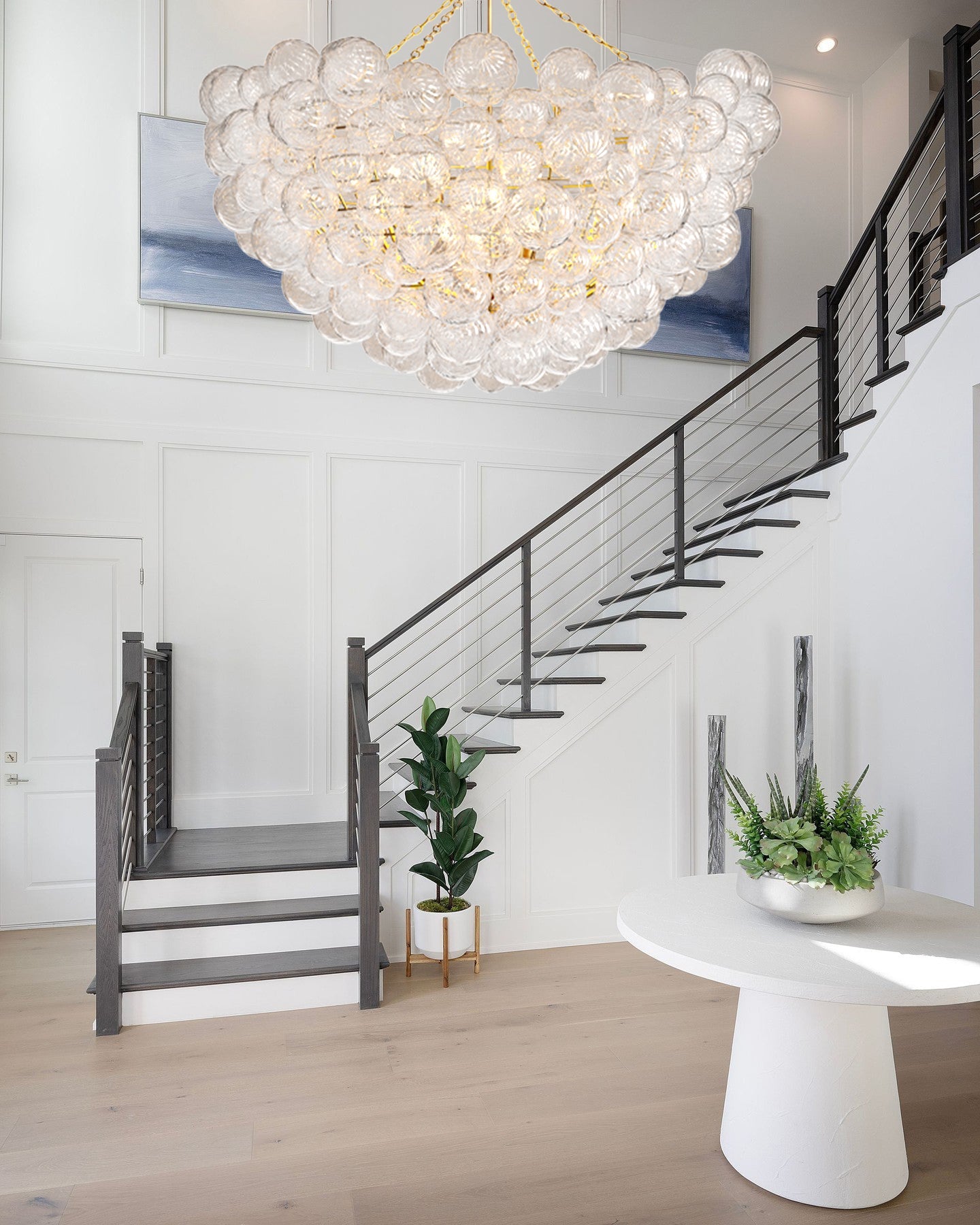 CELESTIAL ORB CRYSTAL LIGHTING FIXTURE