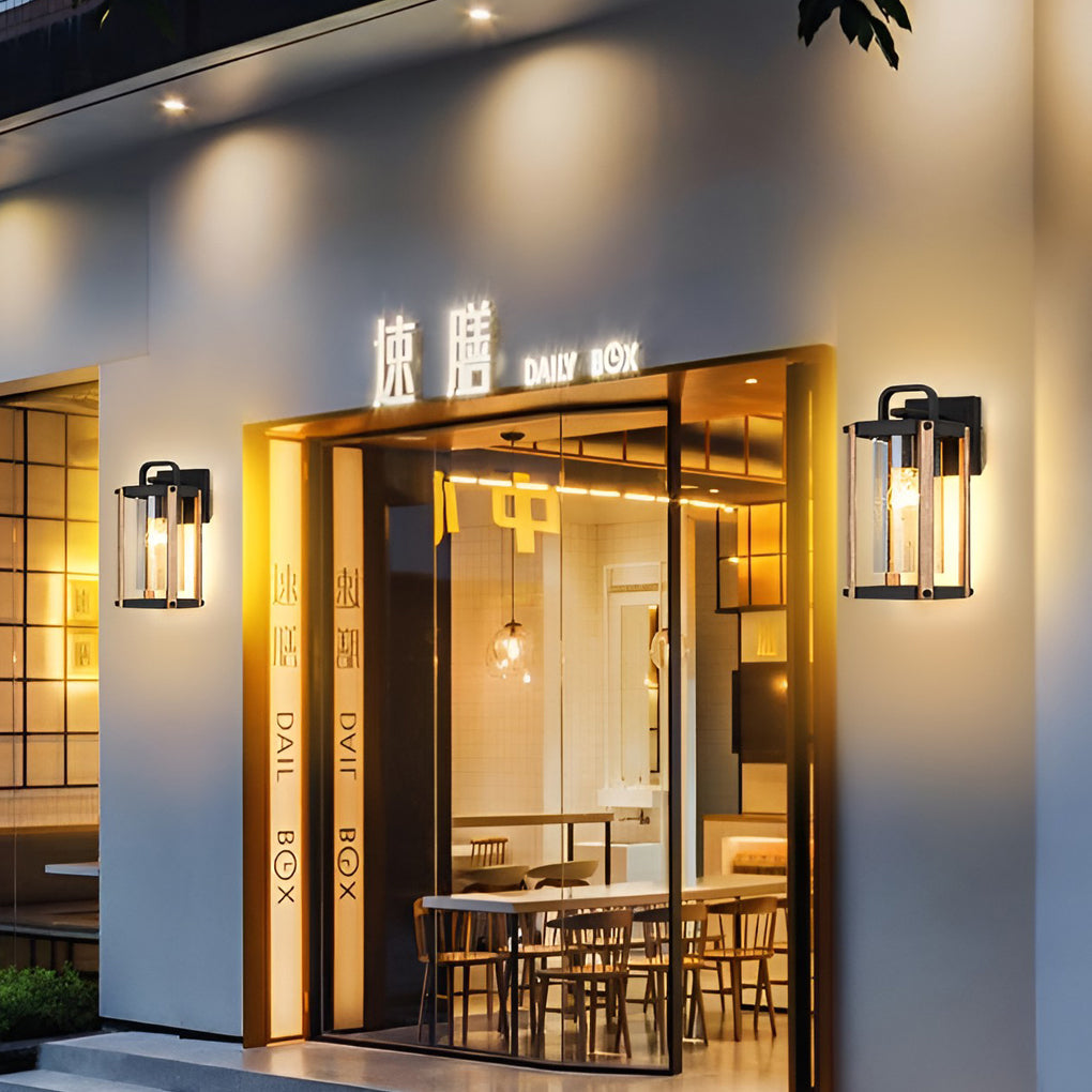 BRIGHTON COAST WATERPROOF GLASS LANTERN WALL LIGHTING