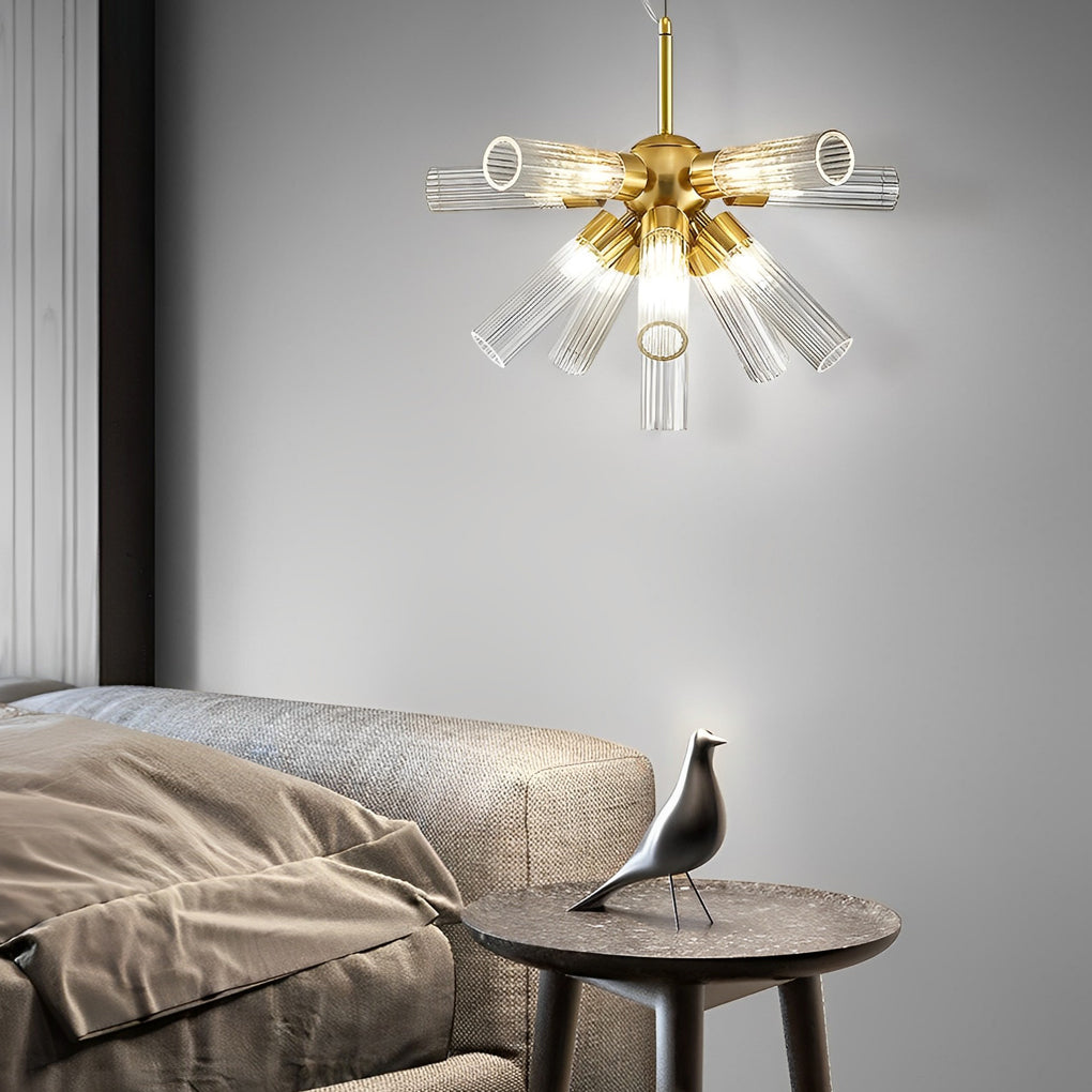 WINTHROP ACRYLIC TRILOGY DIMMER CHANDELIER