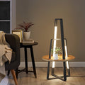 WINTHROP MODERN METAL LED TRAY FLOOR LAMP FOR LIVING SPACE