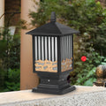 BRAMBLETON RUSTIC SOLAR FENCE POST LANTERNS