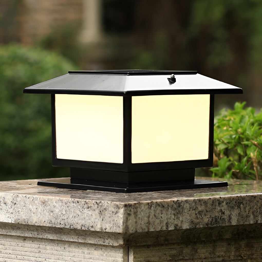 WINDSOR SQUARE TRIPLE DIMMER SOLAR FENCE LIGHTS