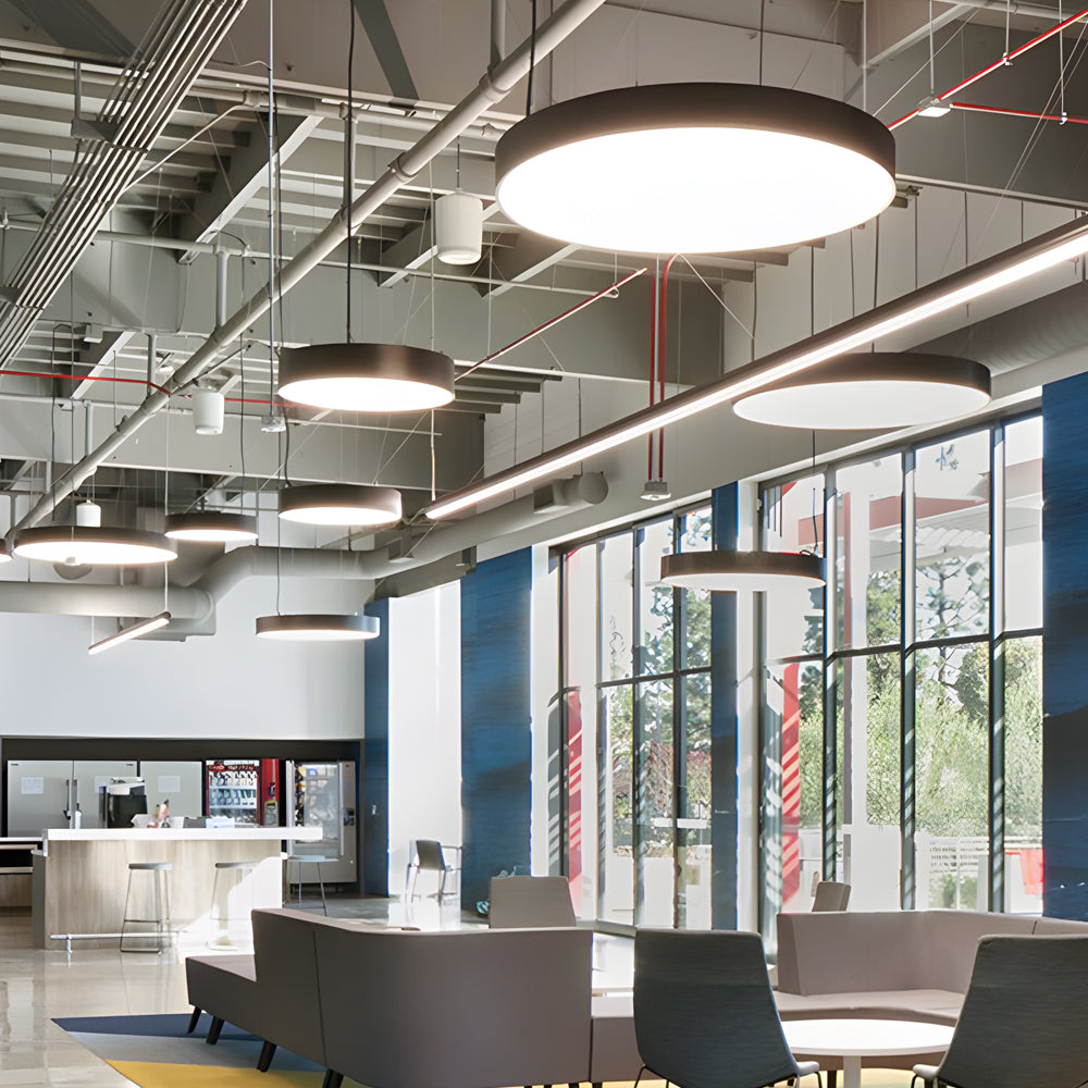WINTHROP CIRCULAR LED HANGING LIGHT FOR MODERN WORKSPACES