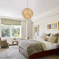WHIMSY WOODEN ORB LED CHANDELIER
