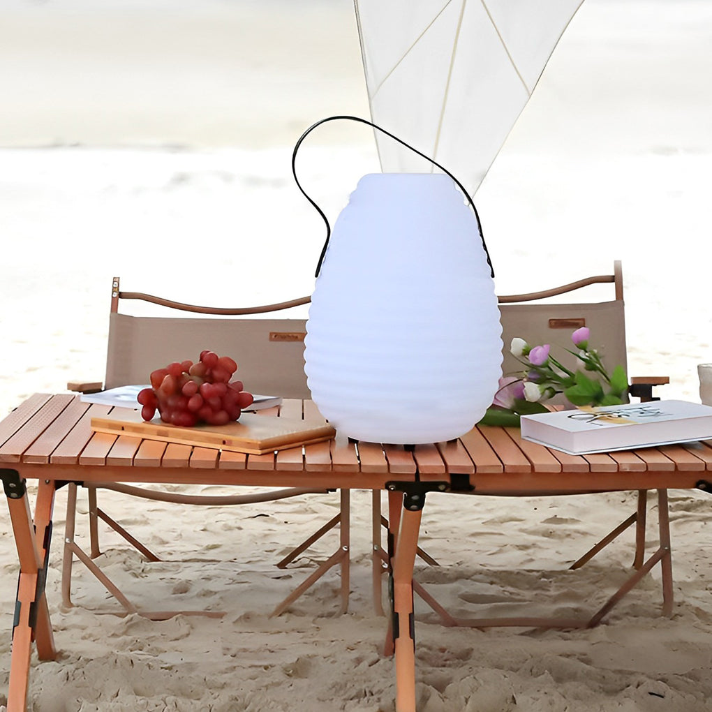 1. **WILLOUGHBY RAINSHIELD CIRCULAR LANTERN**  
   A robust, rechargeable outdoor lantern designed for adverse weather, featuring a round shape and LED timing functionality.

2. **KENSINGTON GLOW PORTABLE LANTERN**  
   A sleek, USB-rechargeable lantern t