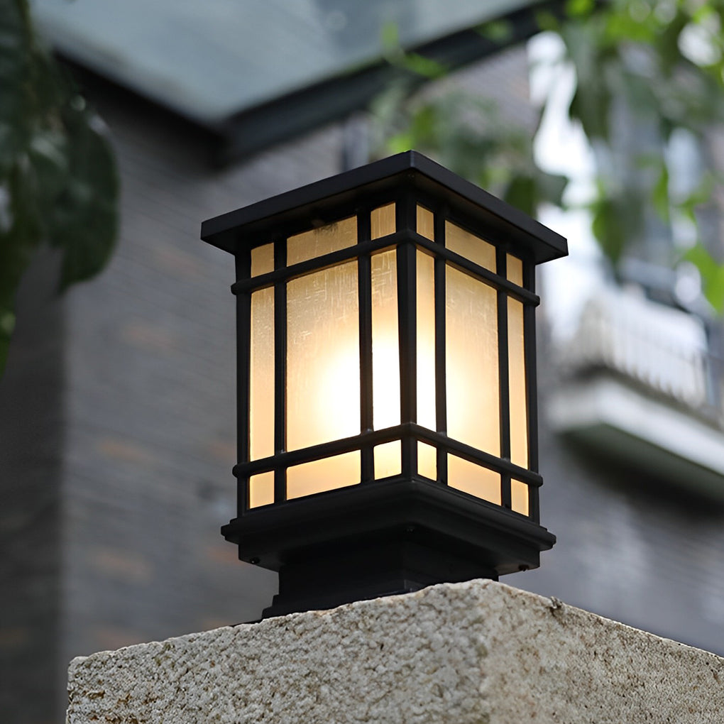 WINDSOR SOLAR TRIO DIMMER FENCE POST LANTERNS