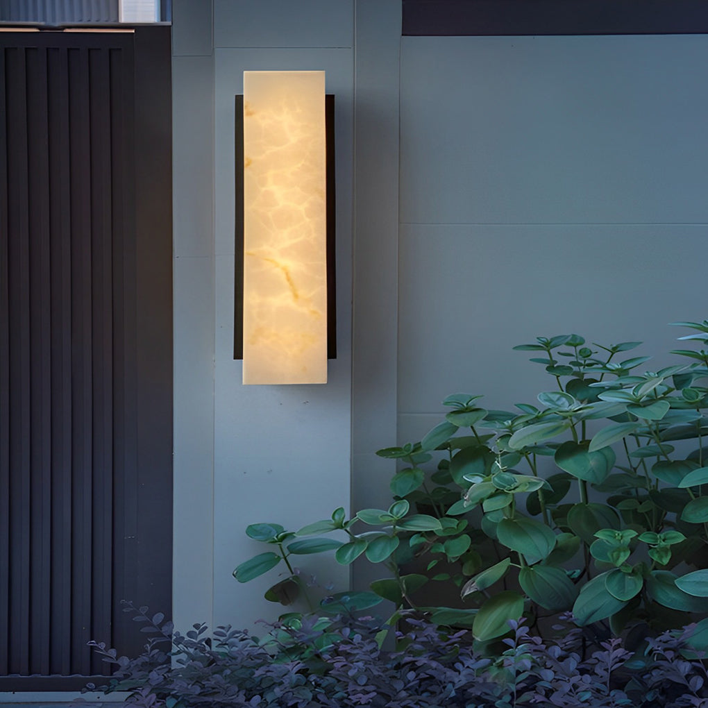 WHITECREST RECTANGULAR METAL OUTDOOR WALL LANTERN WITH LED ILLUMINATION
