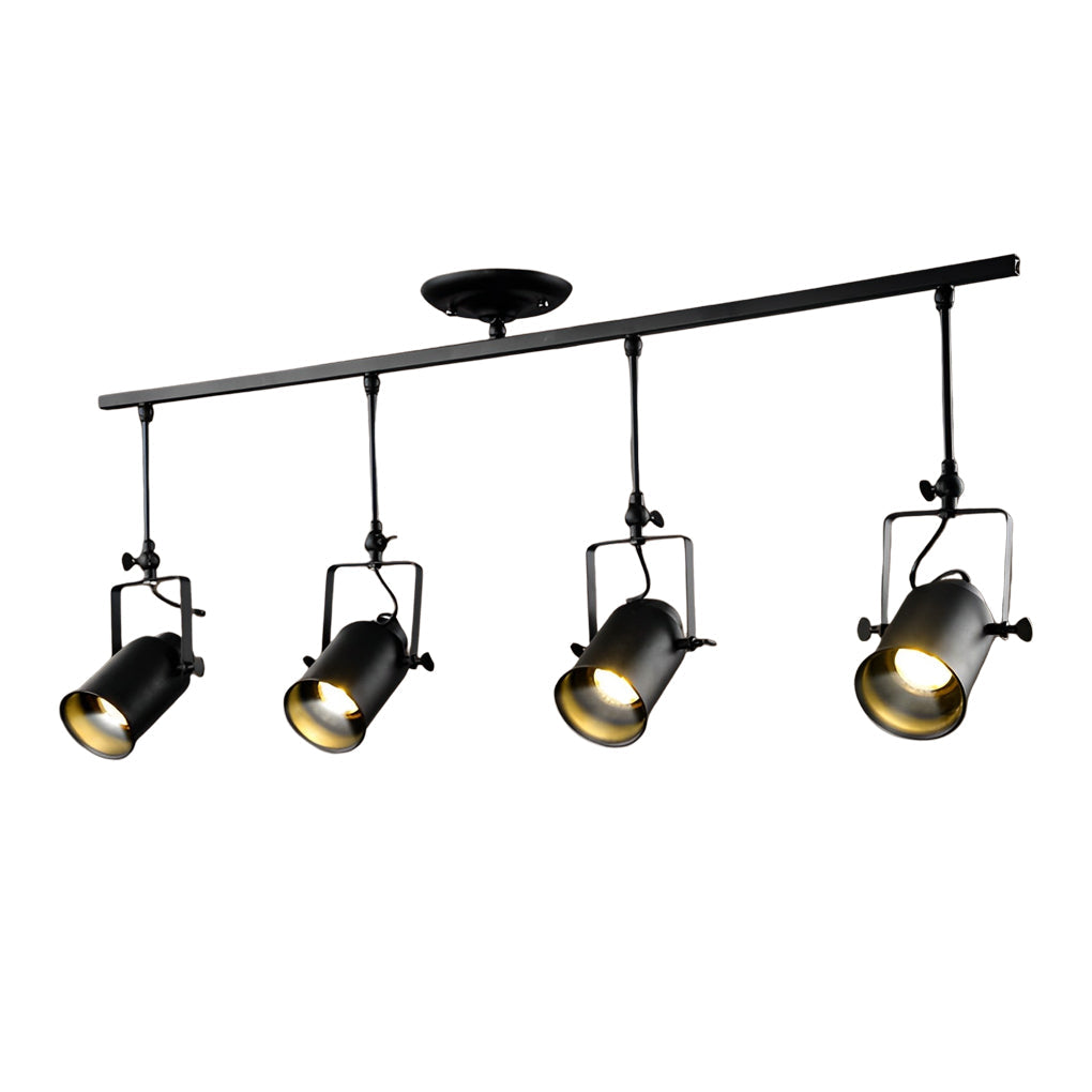 BRIDGEMAN ADJUSTABLE IRON SPOTLIGHTS WITH VINTAGE LED ILLUMINATION