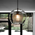WINDSOR DOUBLE-TIERED GLASS ILLUMINATOR WITH BRASS ACCENTS