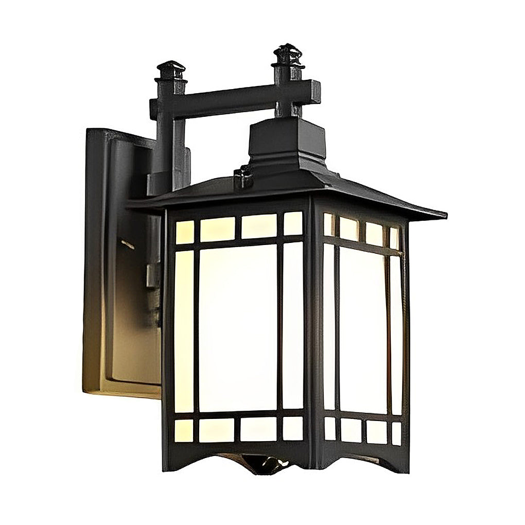 WINTHORPE VINTAGE SOLAR WALL LANTERN WITH REMOTE CONTROL