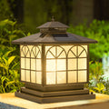 WINCHESTER BRONZE SOLAR POST LANTERNS WITH TRIPLE DIMMING FUNCTION
