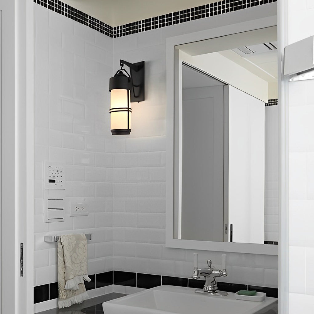 RAVENWOOD RUSTIC OUTDOOR BLACK WALL SCONCE