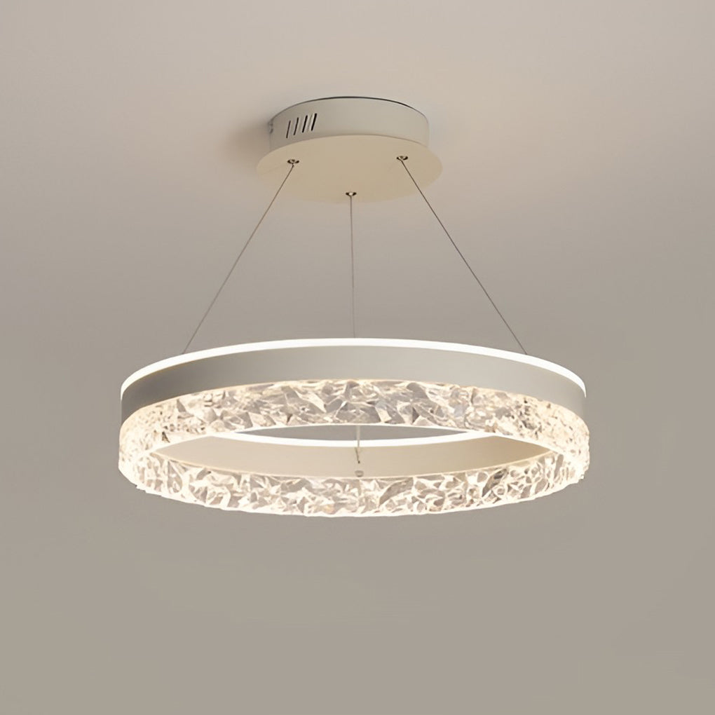 FENWICK CIRCULAR DIMMER CHANDELIER WITH THREE LIGHTING MODES