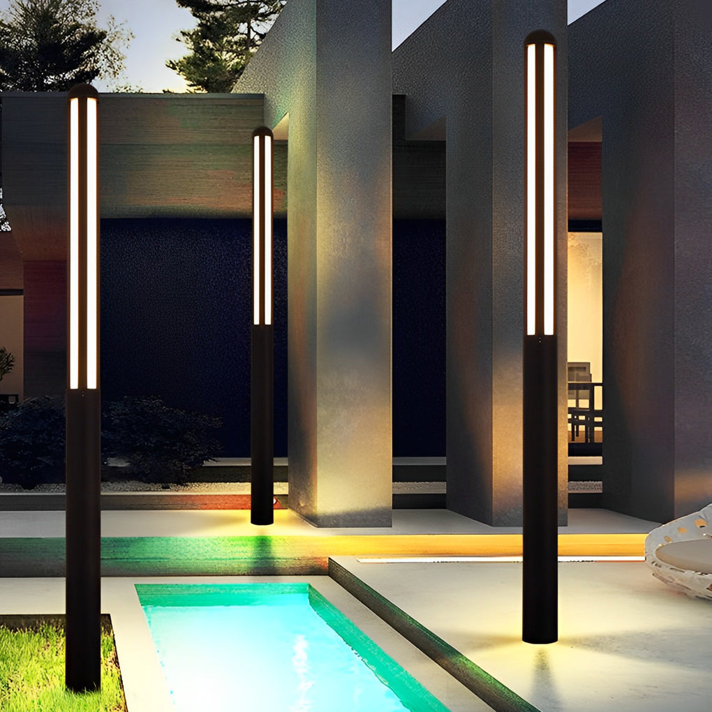 RAVENSDALE MODERN OUTDOOR BOLLARD LIGHTING WITH WATERPROOF LED TECHNOLOGY