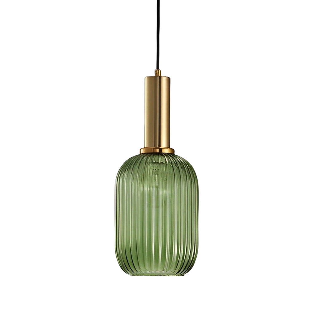 WINTHORPE STRIPED GLASS HANGING LANTERN