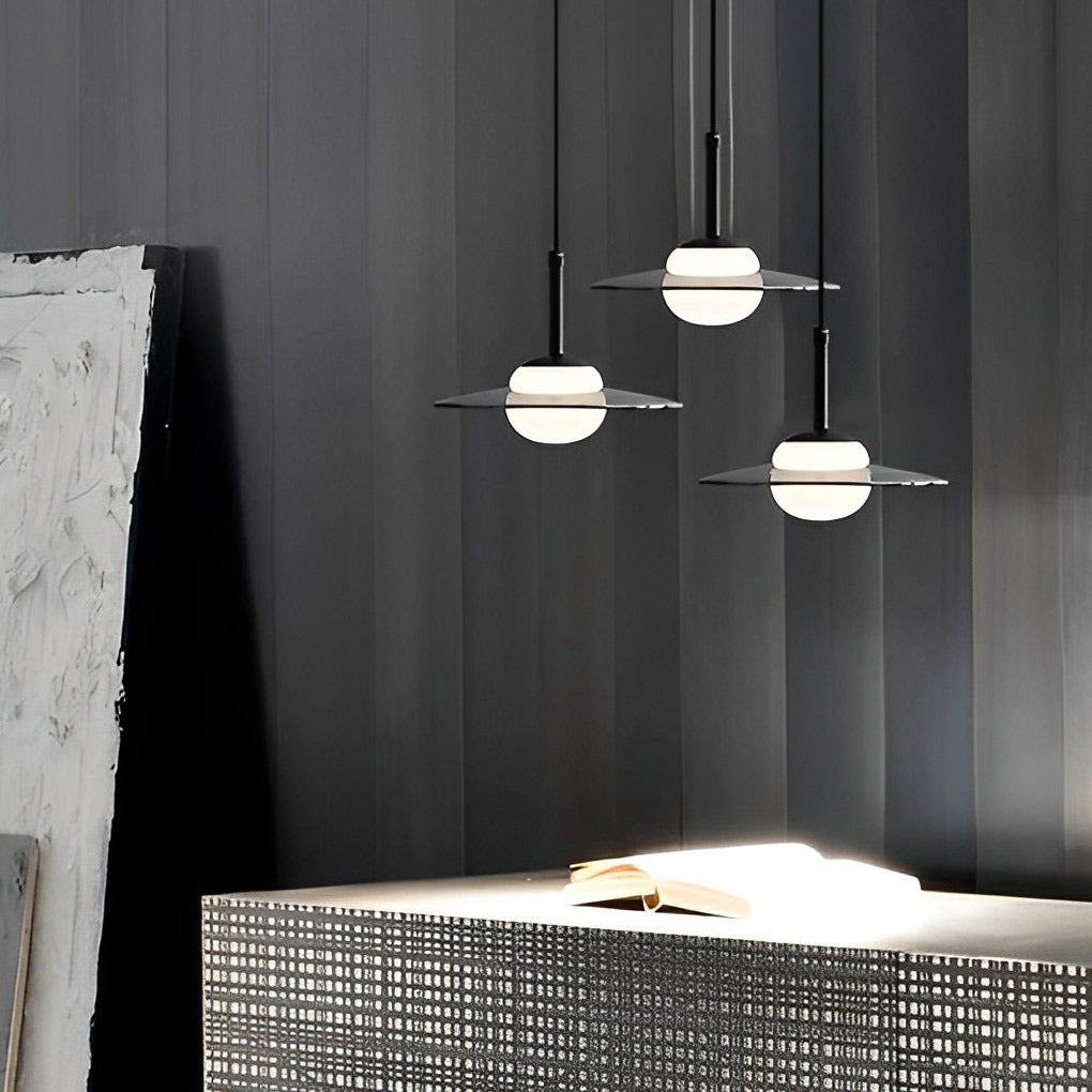 WINTERBOURNE AURORA GLASS UFO PENDANT LIGHT