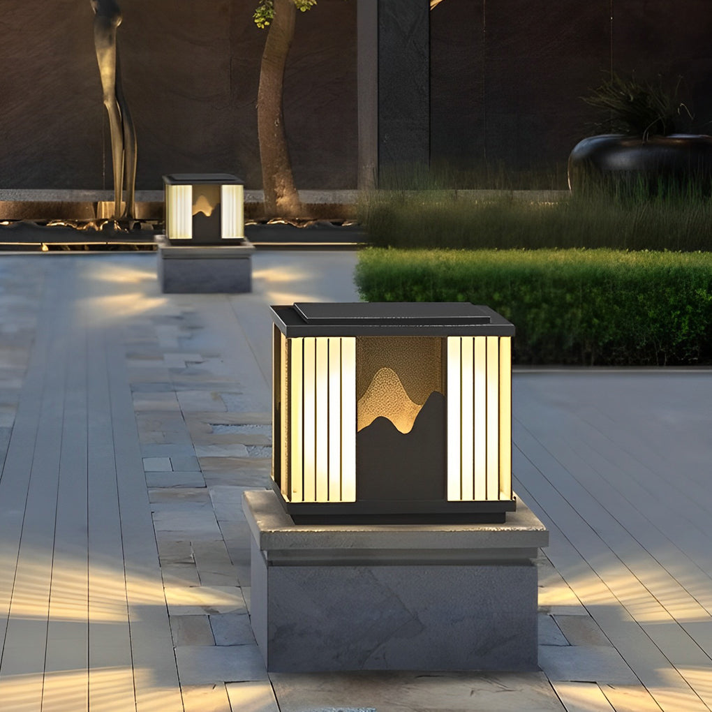 BLACKWATER MOUNTAINVIEW SOLAR LUMINAIRE POST CAP LIGHTS