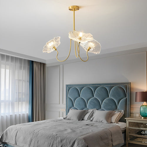 1. **CARTER FLORAL EMBRACE GLASS LANTERN**  
   A modern chandelier featuring delicate flower motifs encased in glass, complemented by copper accents for a touch of warmth.

2. **BRAMBLEWOOD COPPER FLORA CHANDELIER**  
   A minimalist design that showcase