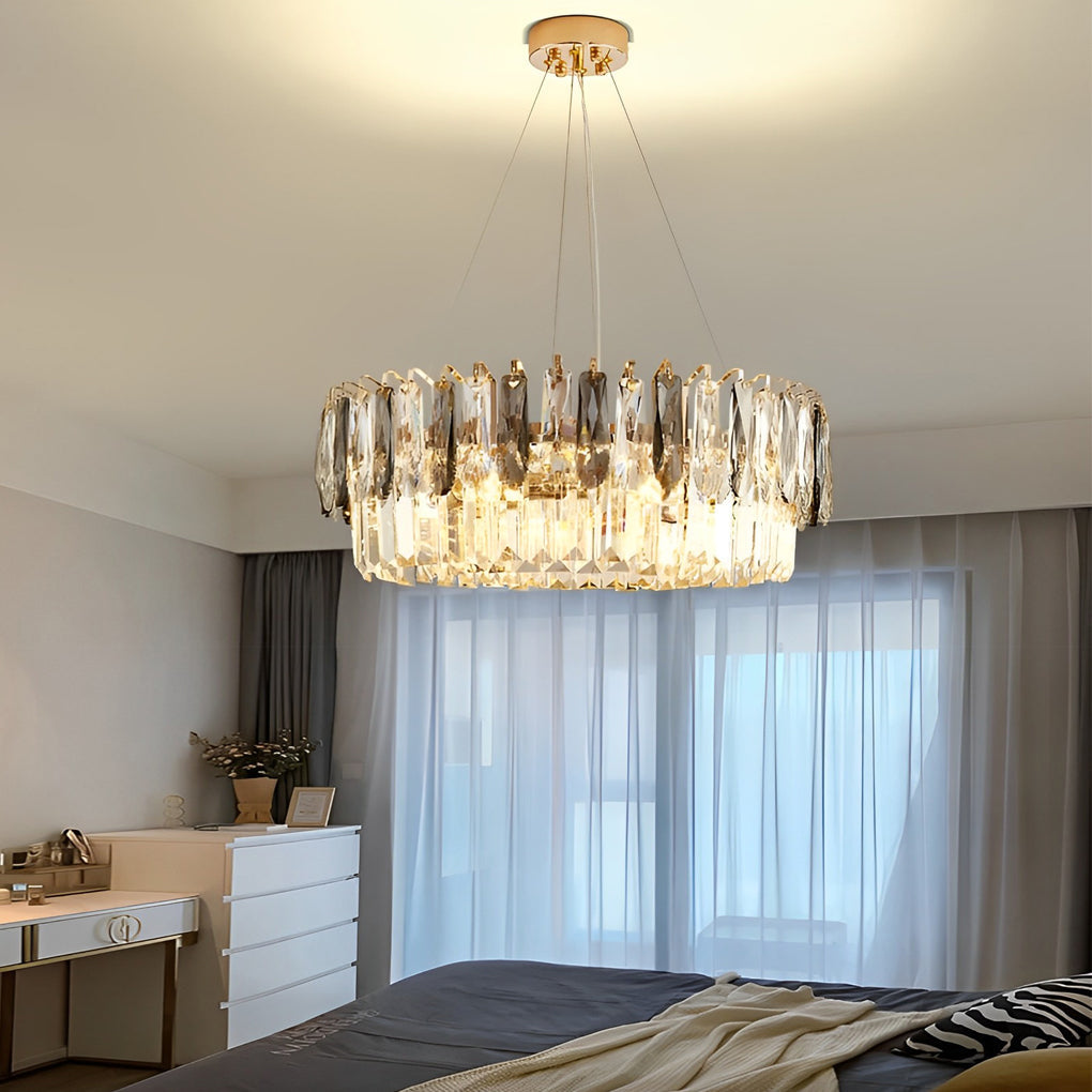 ASTONIA DUAL-TIERED CRYSTAL ILLUMINATION FIXTURE