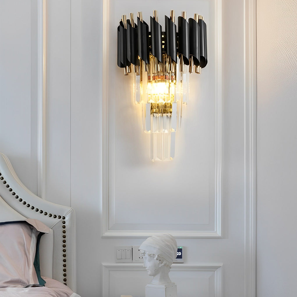 WINTHROP CRYSTAL EMBRACE MODERN WALL LANTERN