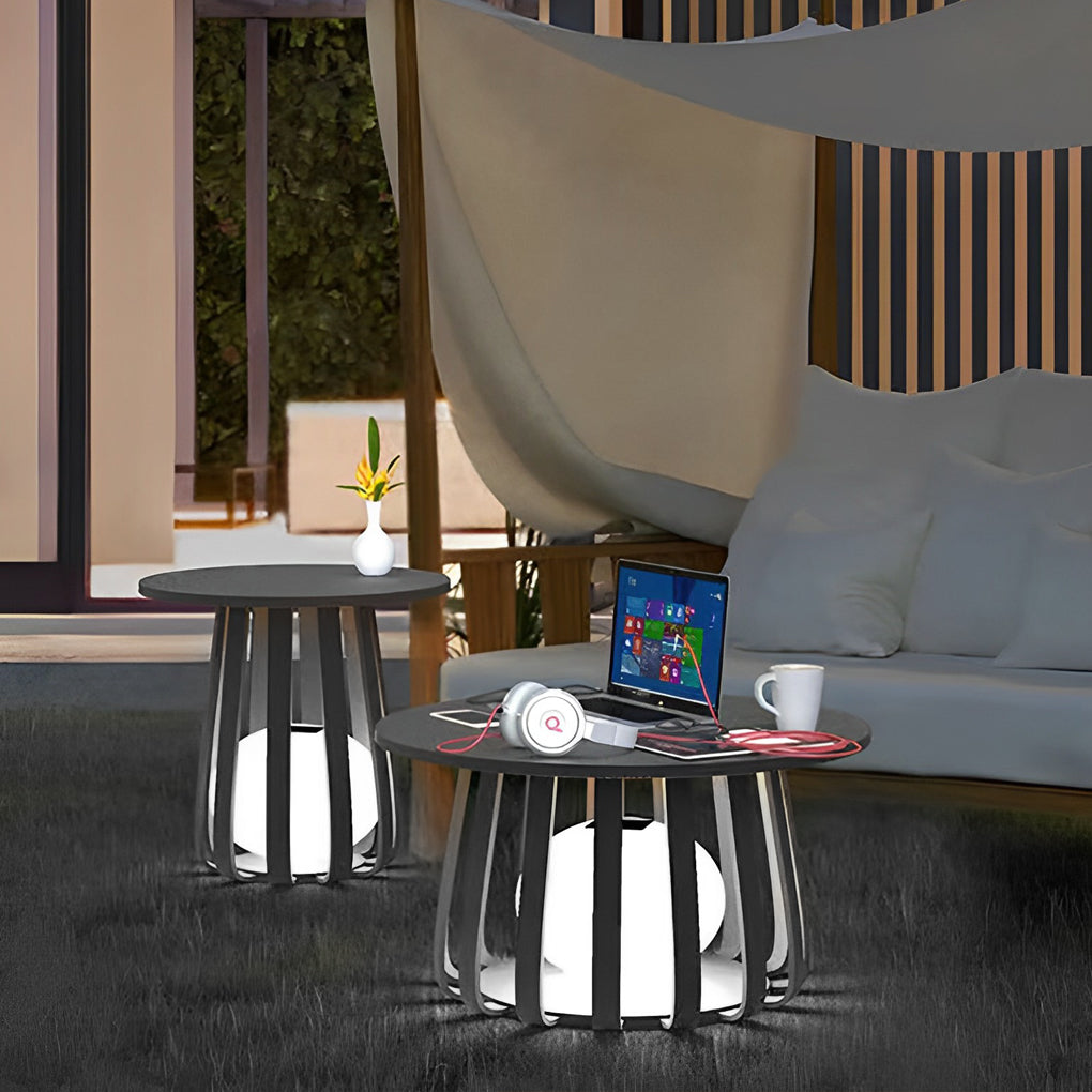 WINDSOR CIRCLE SOLAR GLOW LANTERN WITH RGB ILLUMINATION
