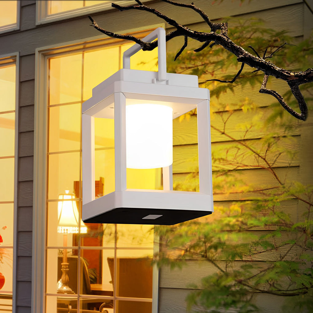 WINCHESTER SOLAR CHARGED OUTDOOR LANTERN WITH WATERPROOF DESIGN