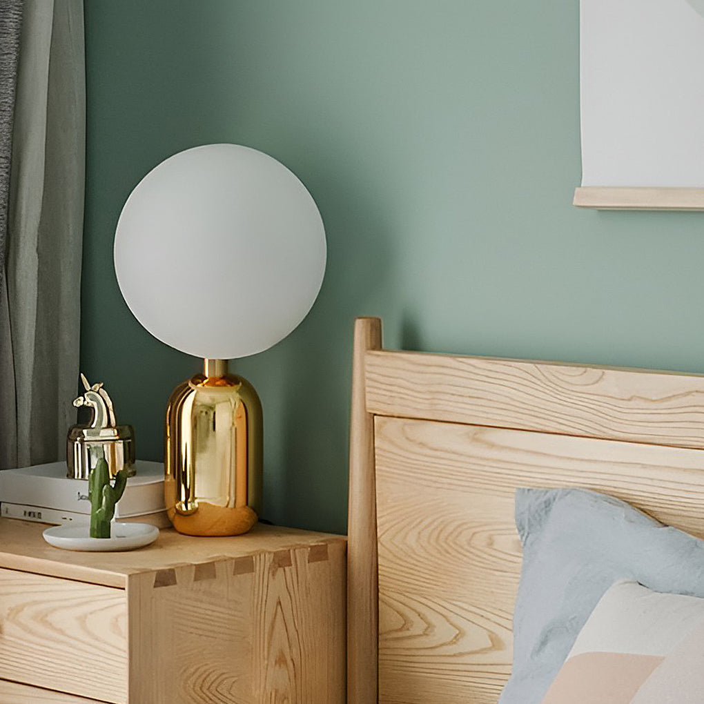 WINTHROP CRYSTAL GLOBE LED SIDE TABLE LANTERN