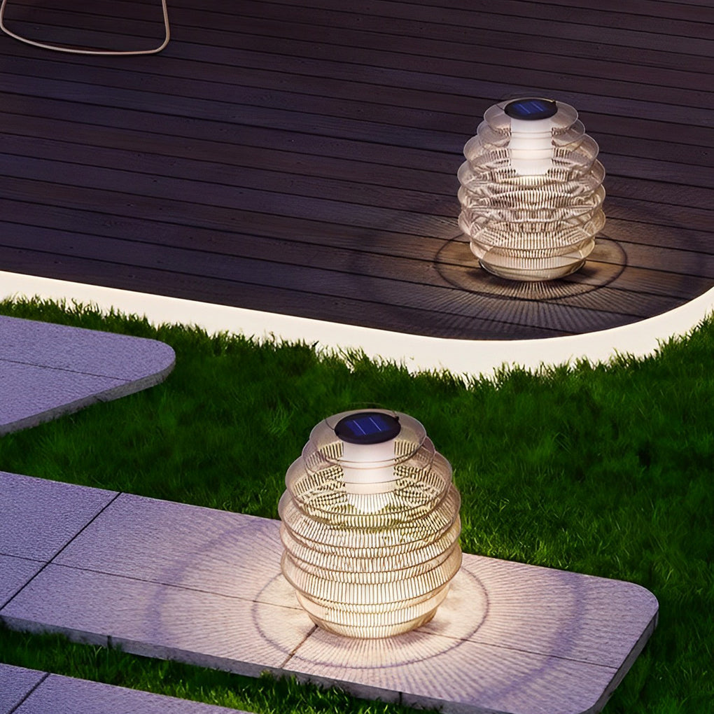 WINDSOR SOLAR-WOVEN RATTAN OUTDOOR ILLUMINATOR