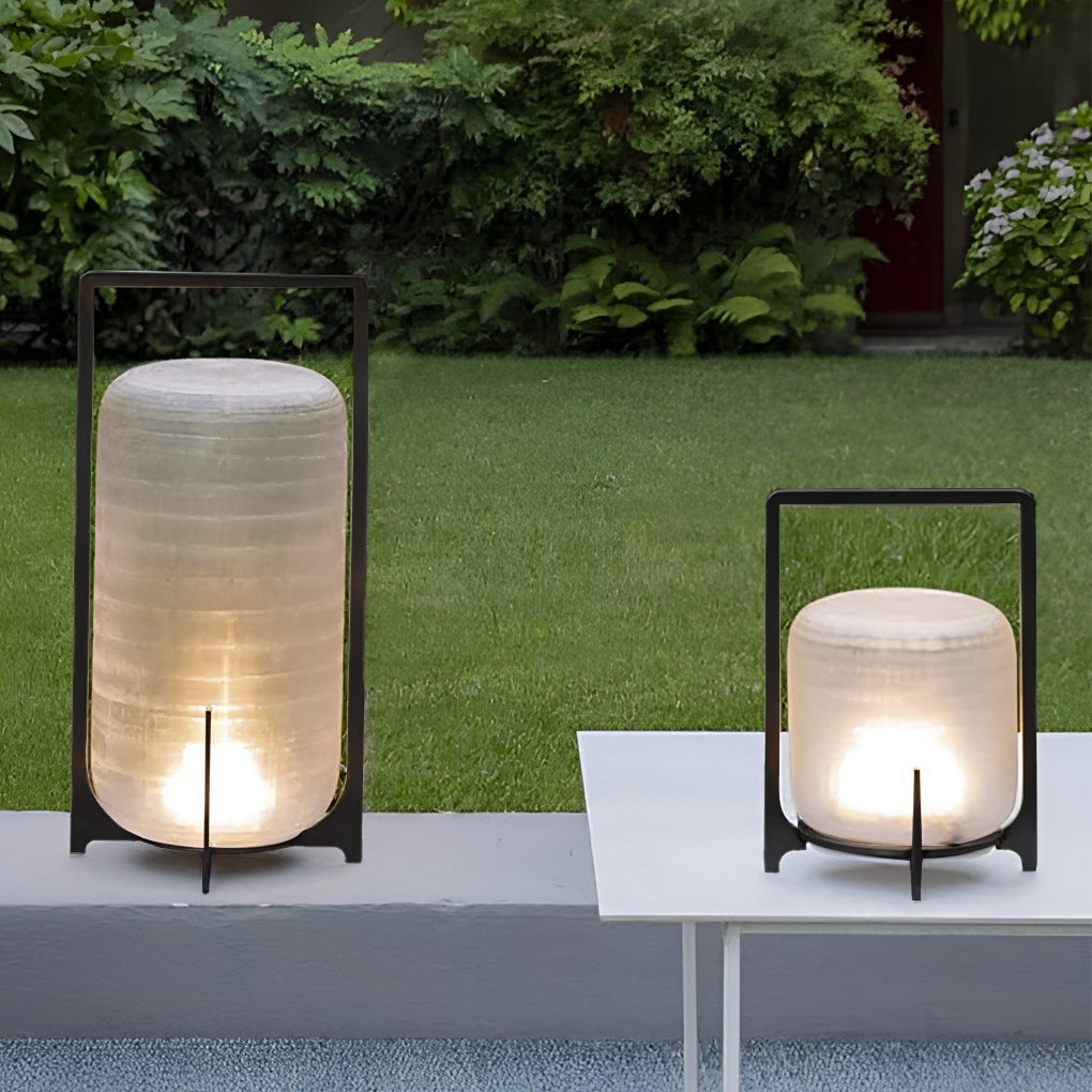 WINTHORPE ILLUMINATED GLASS LANTERN - WEATHERPROOF LED OUTDOOR LIGHTING