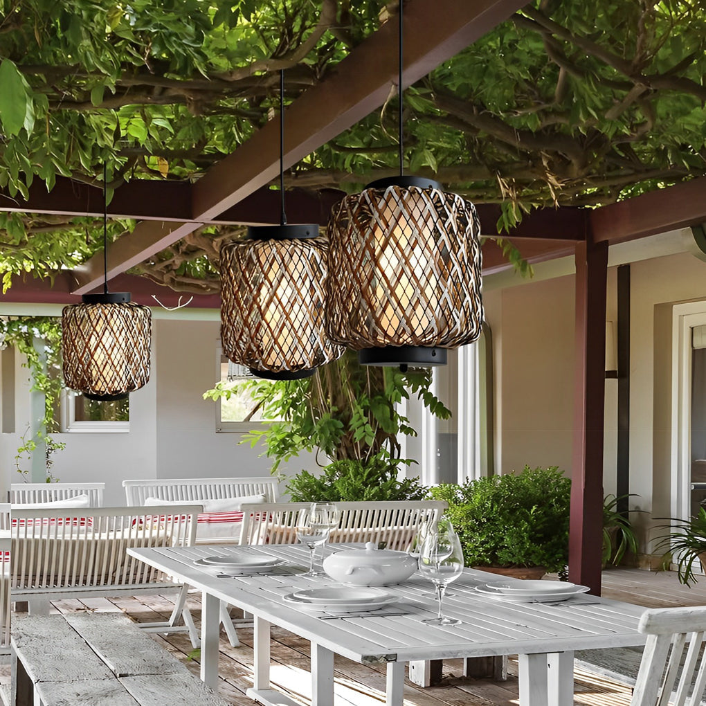 WINTHROP WOVEN OUTDOOR CEILING PENDANT LIGHT