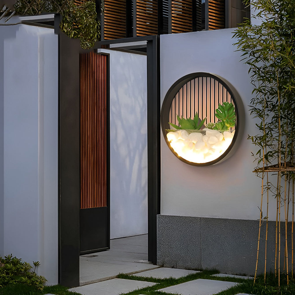 WINDSOR GARDEN ORB LED WALL LANTERN
