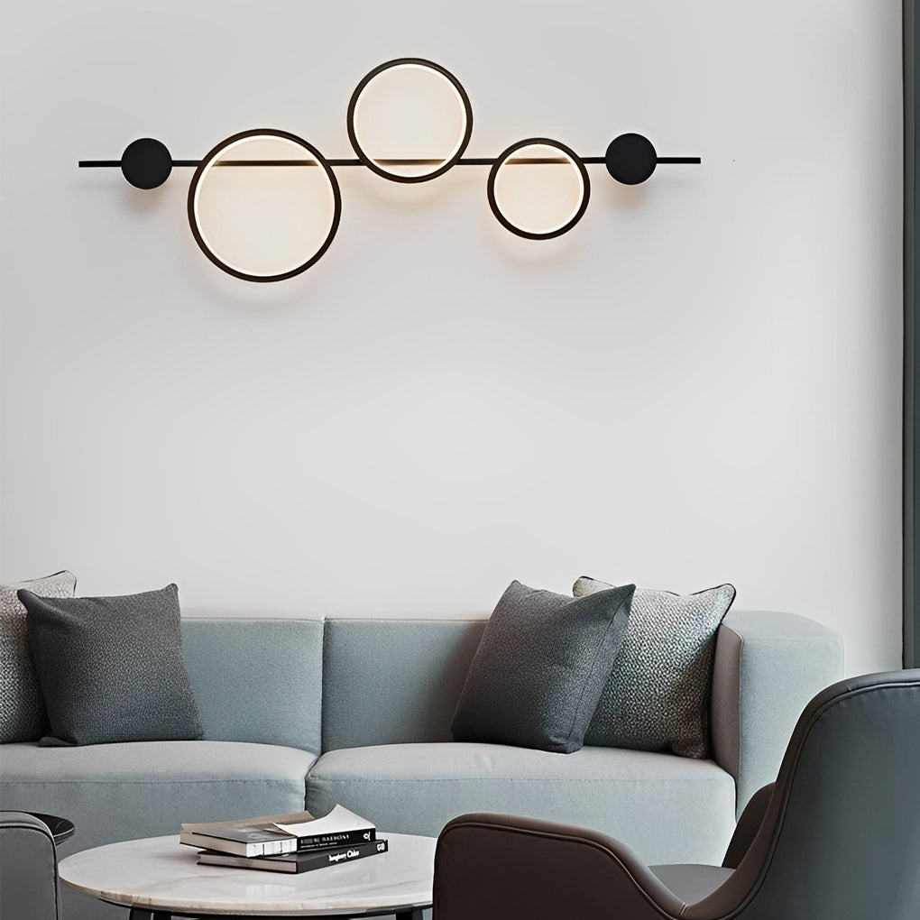WHITBREAD RINGED LED WALL LANTERN